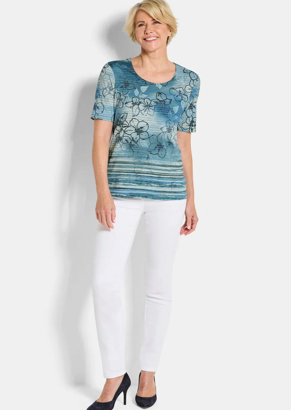 T-shirt en jersey avec motif à rayures