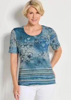T-shirt en jersey avec motif à rayures