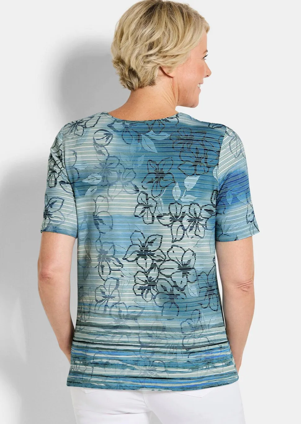 T-shirt en jersey avec motif à rayures