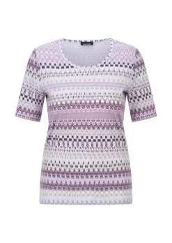 T-shirt en jersey avec un imprimé géométrique all-over