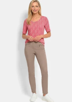 T-shirt en jersey avec un motif minimal en losange