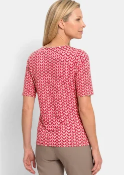 T-shirt en jersey avec un motif minimal en losange