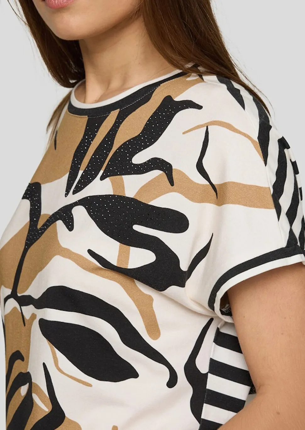 T-shirt en jersey de coton et Modal