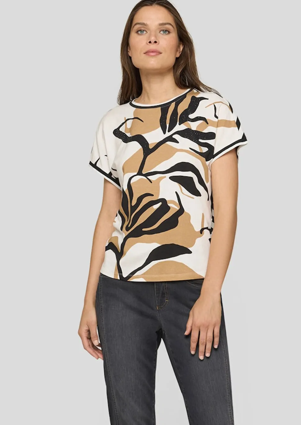 T-shirt en jersey de coton et Modal