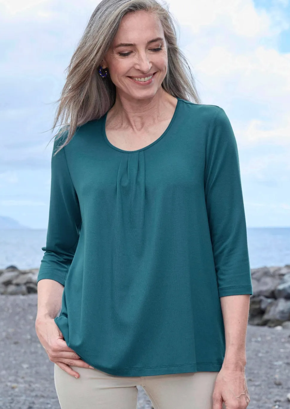 T-shirt en jersey de viscose