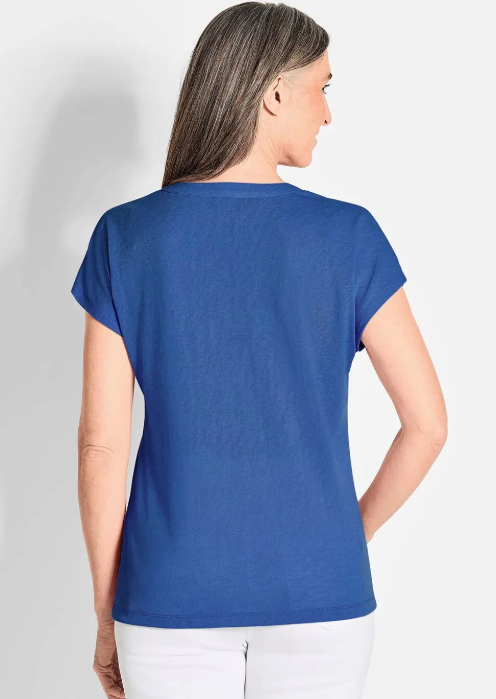 T-shirt en jersey de viscose aéré