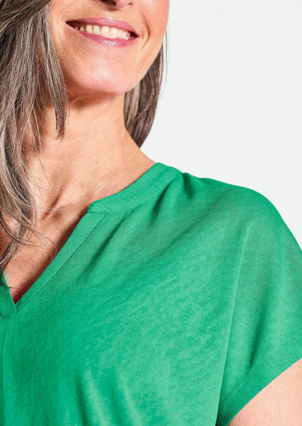 T-shirt en jersey de viscose aéré