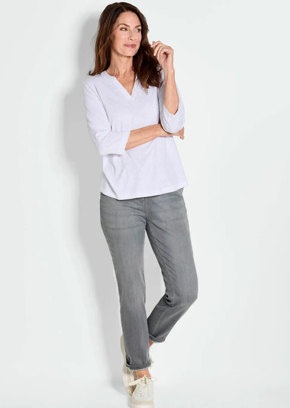 T-shirt en jersey de viscose aéré