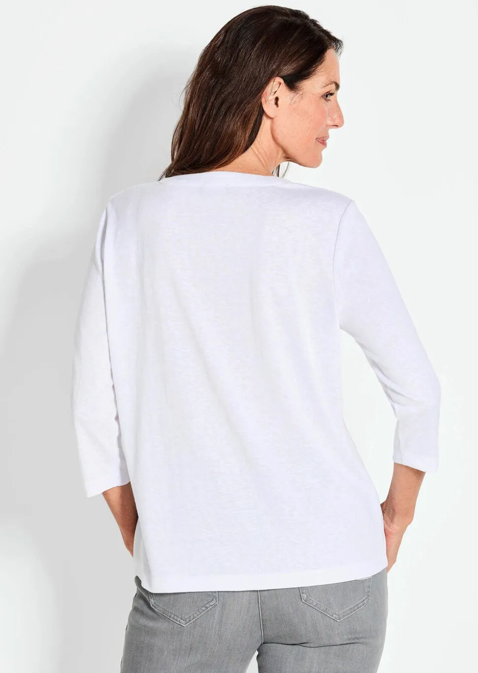 T-shirt en jersey de viscose aéré