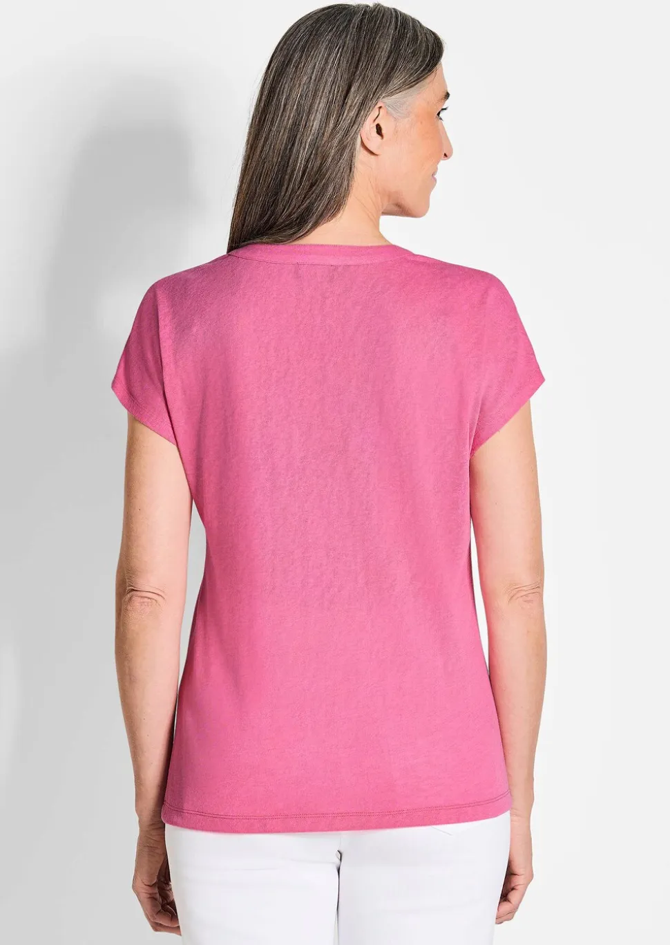 T-shirt en jersey de viscose aéré