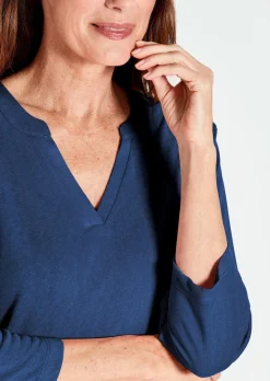 T-shirt en jersey de viscose aéré