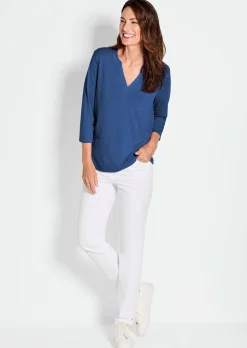 T-shirt en jersey de viscose aéré