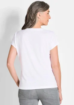 T-shirt en jersey de viscose aéré
