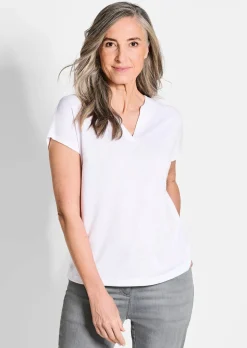T-shirt en jersey de viscose aéré