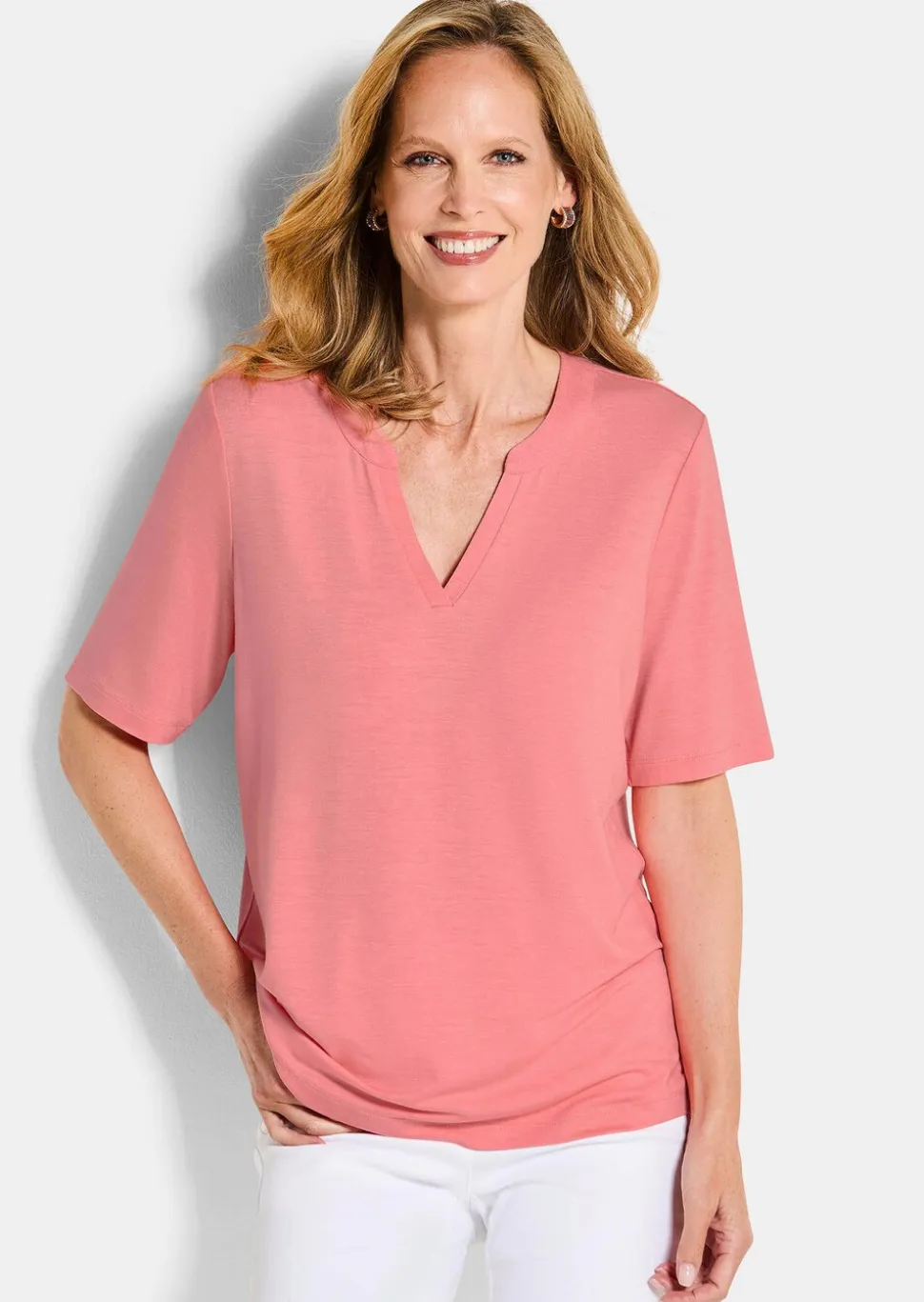 T-shirt en jersey de viscose ultra-douce