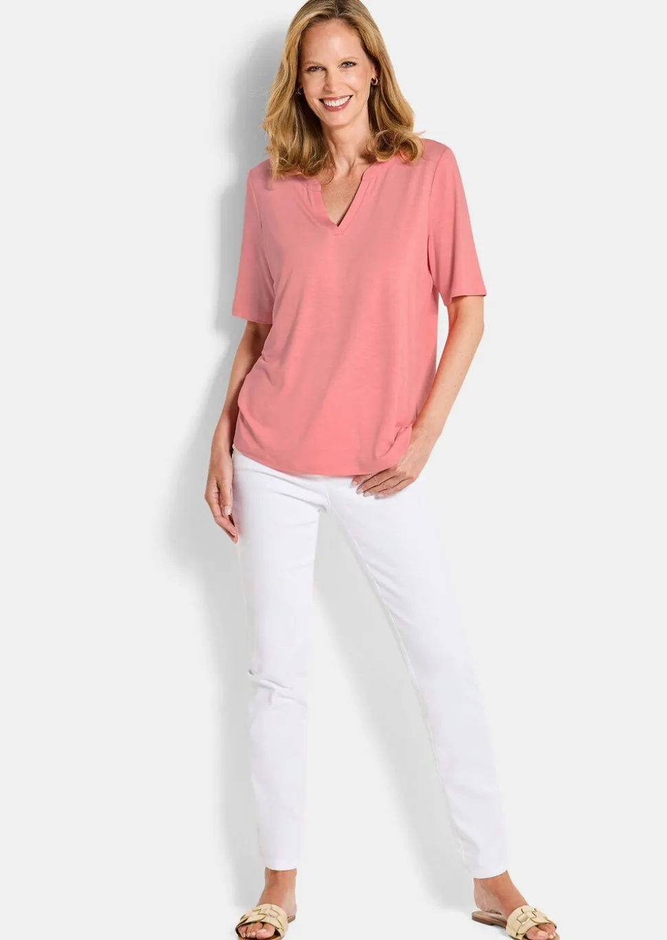 T-shirt en jersey de viscose ultra-douce