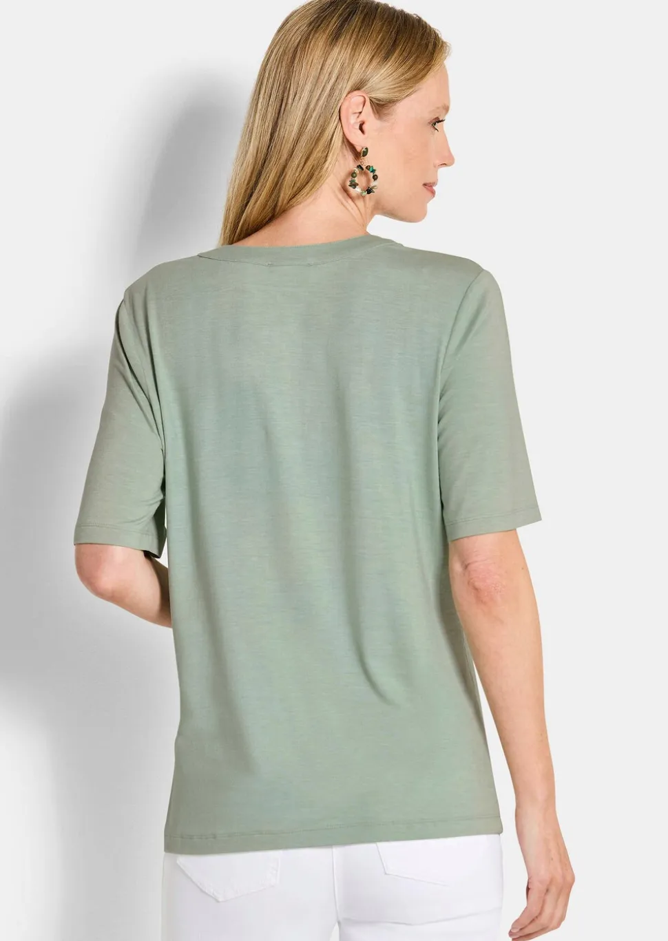 T-shirt en jersey de viscose ultra-douce