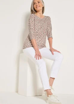 T-shirt en jersey duveteux