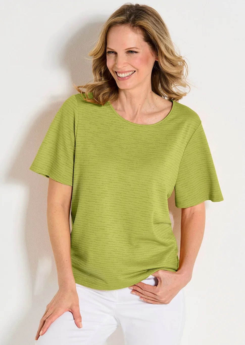 T-shirt en jersey à encolure bateau