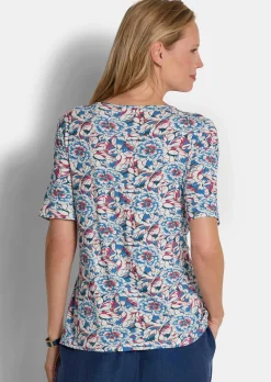 T-shirt en jersey à encolure bateau