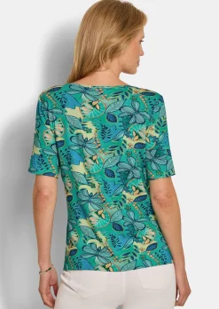 T-shirt en jersey à encolure bateau