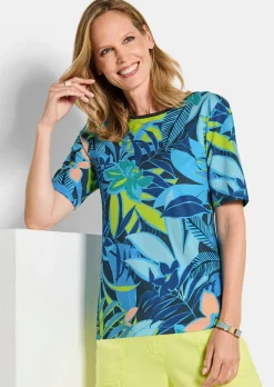 T-shirt en jersey à encolure bateau