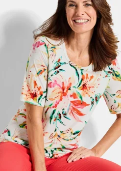 T-shirt en jersey à imprimé floral