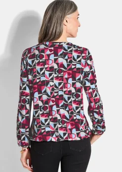 T-shirt en jersey élégant, façon blouse