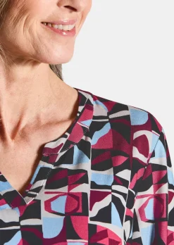 T-shirt en jersey élégant, façon blouse