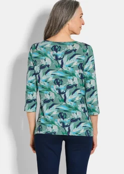 T-shirt en jersey à motif floral