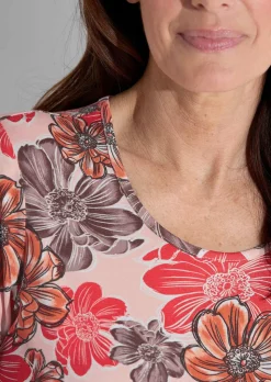 T-shirt en jersey à motif floral