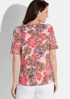 T-shirt en jersey à motif floral