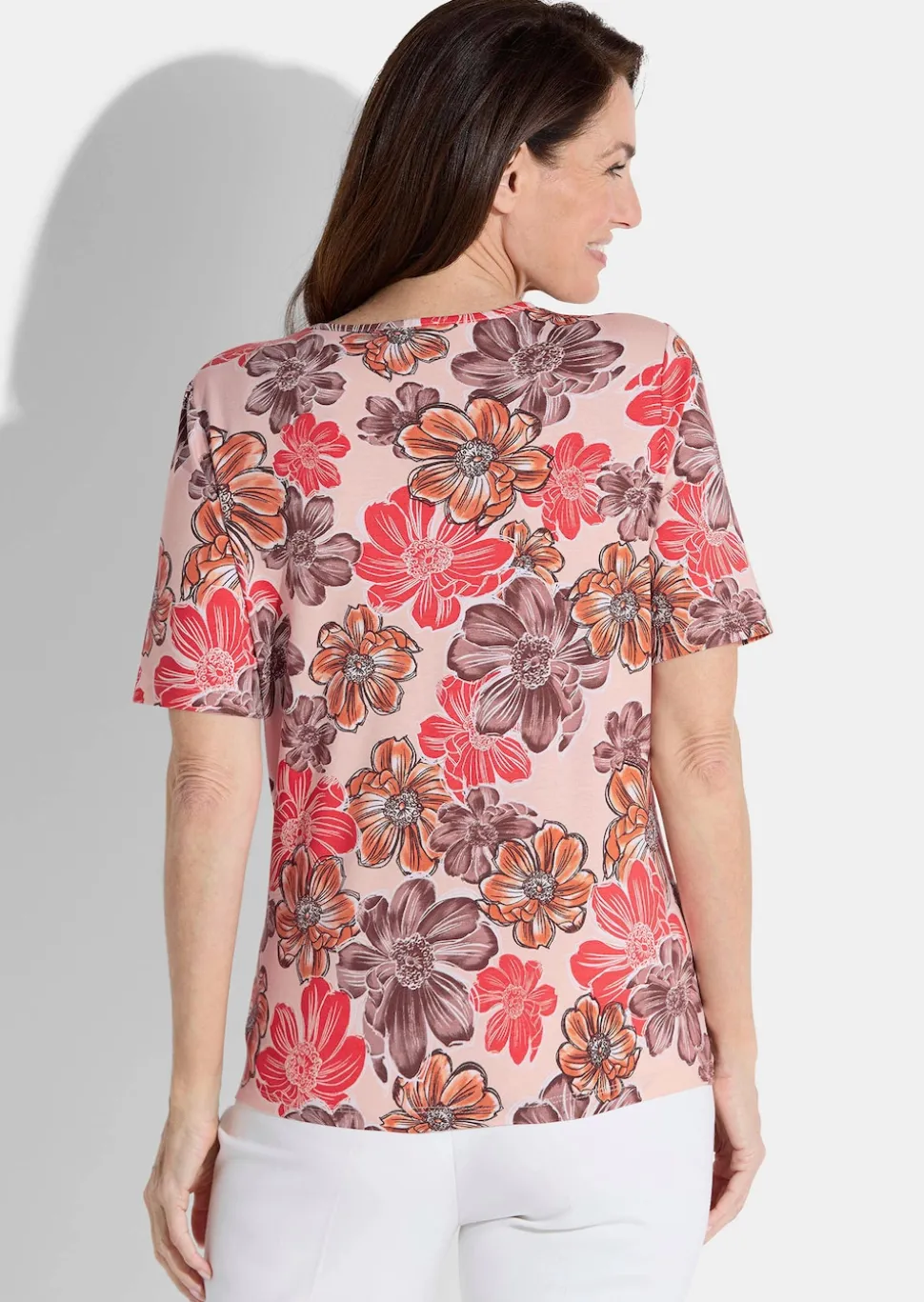 T-shirt en jersey à motif floral