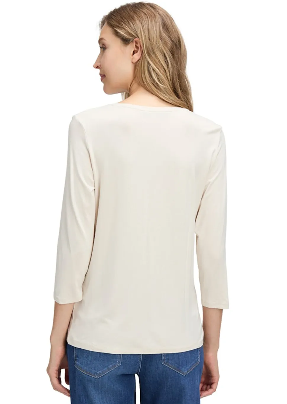 T-shirt en jersey orné de pierres scintillantes