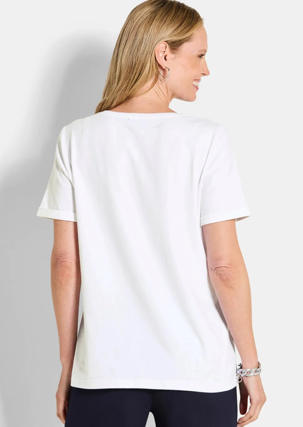 T-shirt en jersey style marin, avec détails brillants