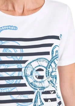 T-shirt en jersey style marin, avec détails brillants