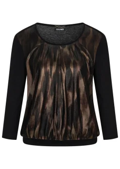 T-shirt en stretch avec imprimé scintillant