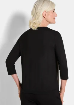 T-shirt en stretch avec imprimé scintillant