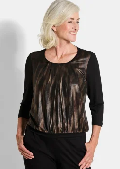 T-shirt en stretch avec imprimé scintillant