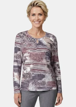 T-shirt en tricot imprimé