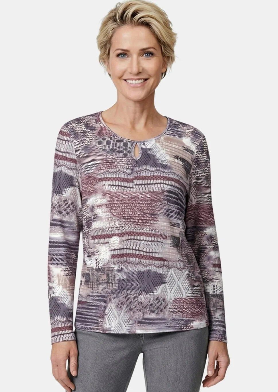 T-shirt en tricot imprimé