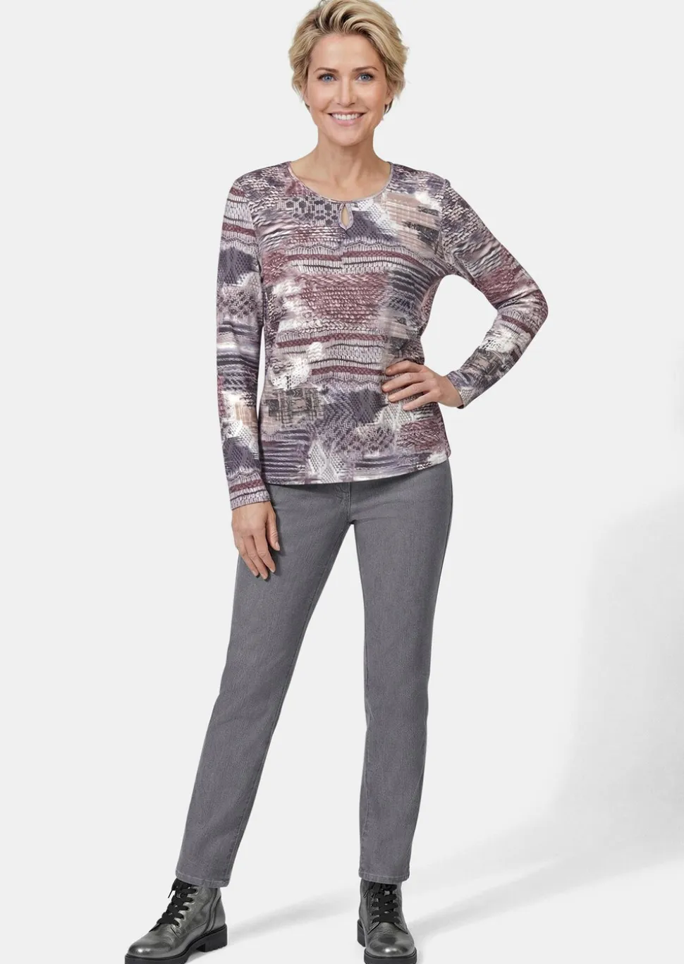 T-shirt en tricot imprimé