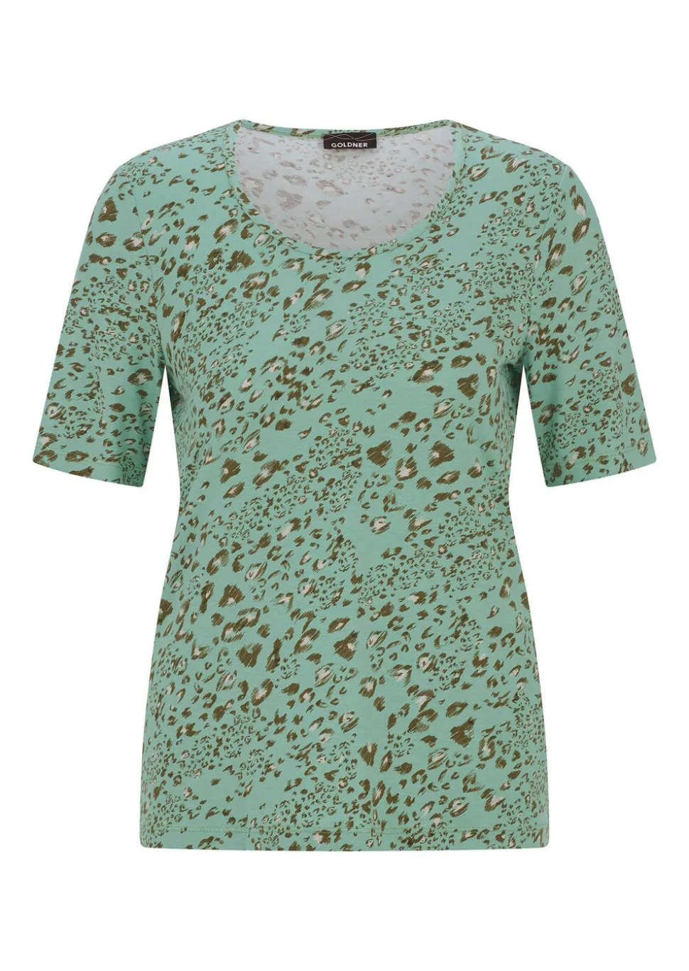 T-shirt en viscose au look léopard