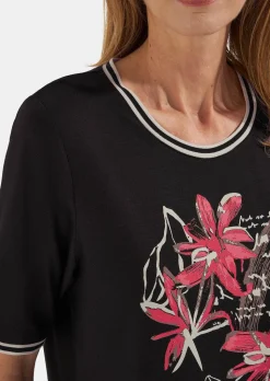 T-shirt en viscose avec imprimé devant