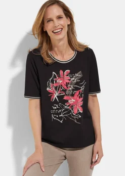 T-shirt en viscose avec imprimé devant