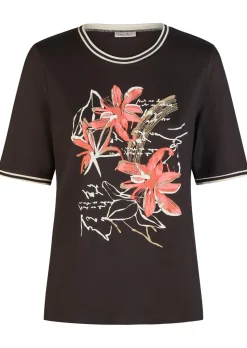 T-shirt en viscose avec imprimé devant