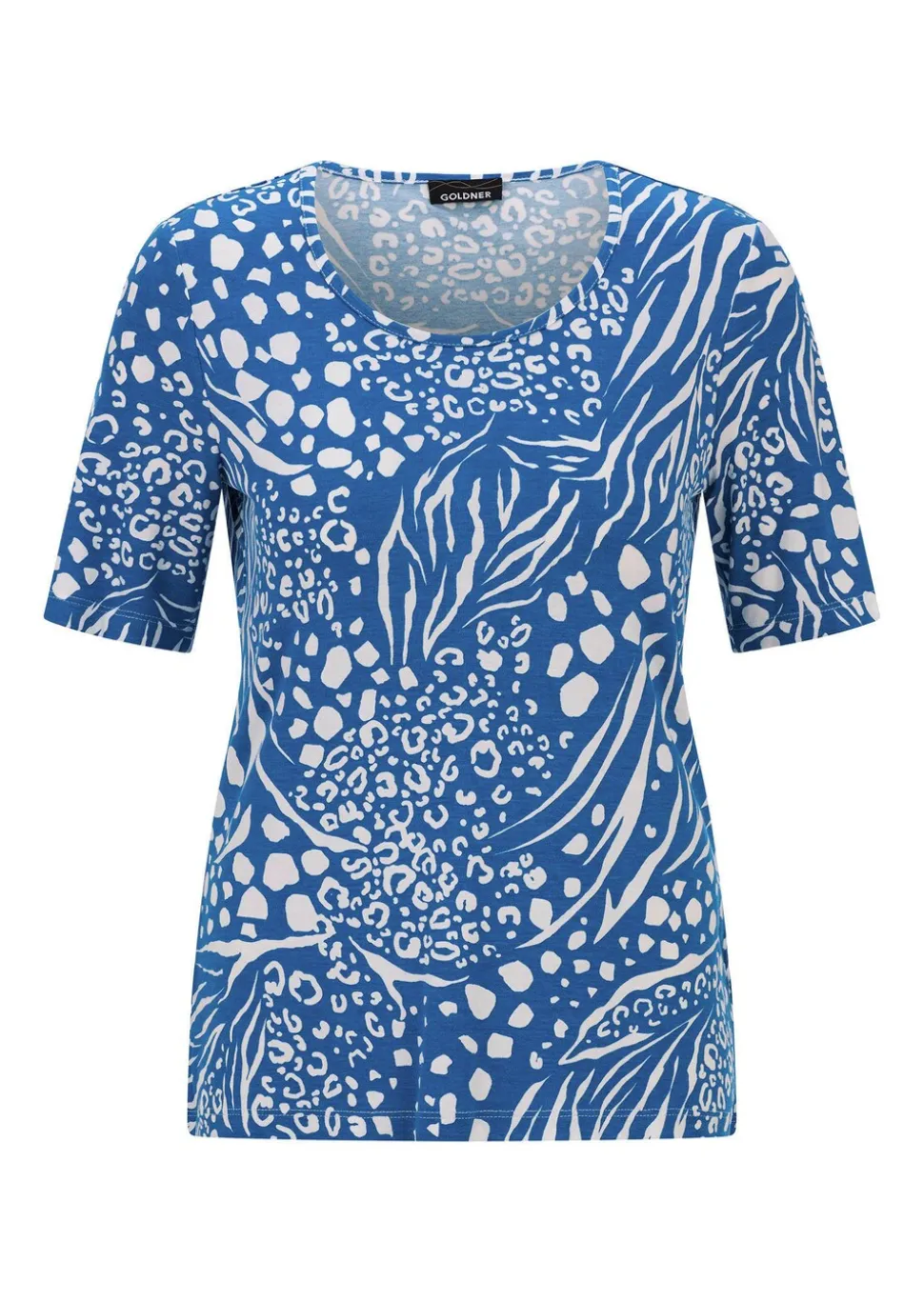 T-shirt en viscose avec imprimé animalier tendance