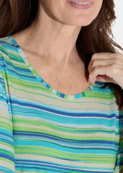T-shirt en viscose avec motif à rayures