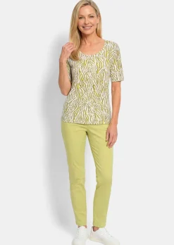 T-shirt en viscose avec motif zèbre