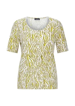 T-shirt en viscose avec motif zèbre